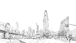 Papel pintado arquitectura Nueva York