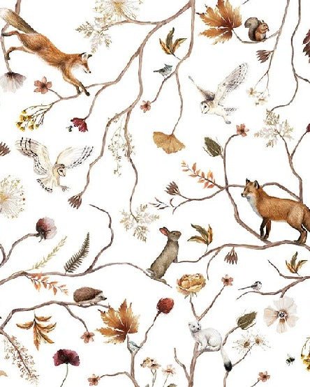 Papier peint enfant forêt aventure, XXL, tendance