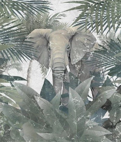 Papel pintado Elefante amazónico