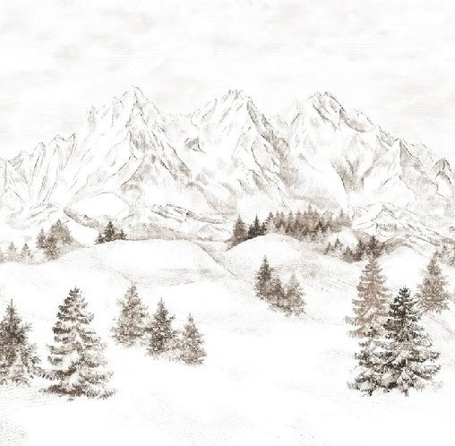 Papel pintado Montaña de los Alpes