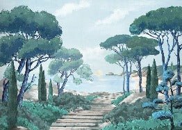 Papier peint balade dans les calanques, XXL, tendance