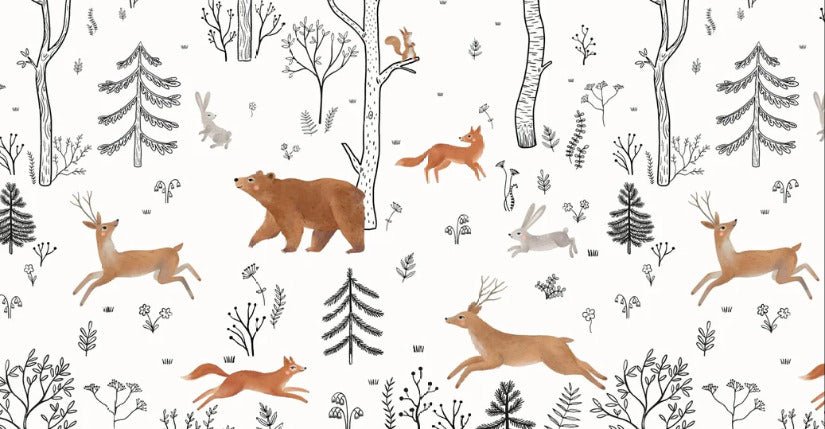 Papel pintado espíritu del bosque para niños