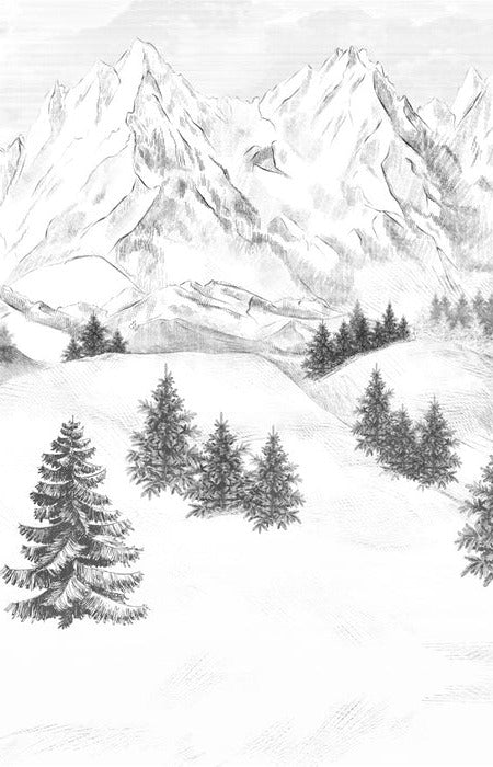 Papel pintado de la montaña de Chamonix