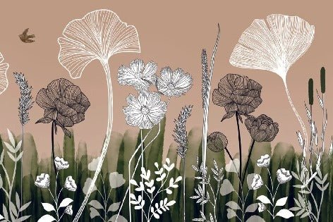 Papier peint panoramique floral addict