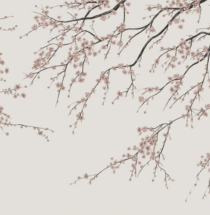 Papier peint panoramique Sakura beige