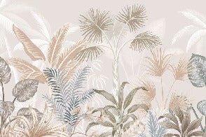 Papel pintado Panorámica de la jungla de terracota