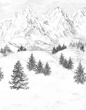 Papel pintado de la montaña de Chamonix