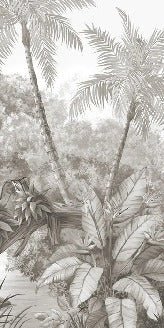 Pintoresco fondo de pantalla panorámico de la selva