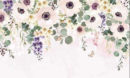 Papel pintado Maravillosas flores
