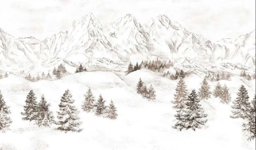 Papel pintado Montaña de los Alpes