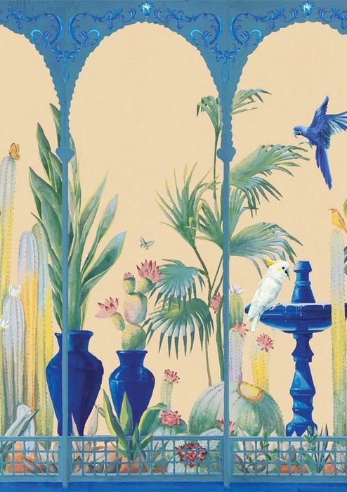 Papel pintado Jardín tropical panorámico