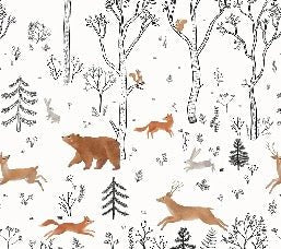 Papel pintado espíritu del bosque para niños