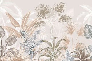 Papel pintado Panorámica de la jungla de terracota