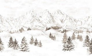 Papel pintado Montaña de los Alpes