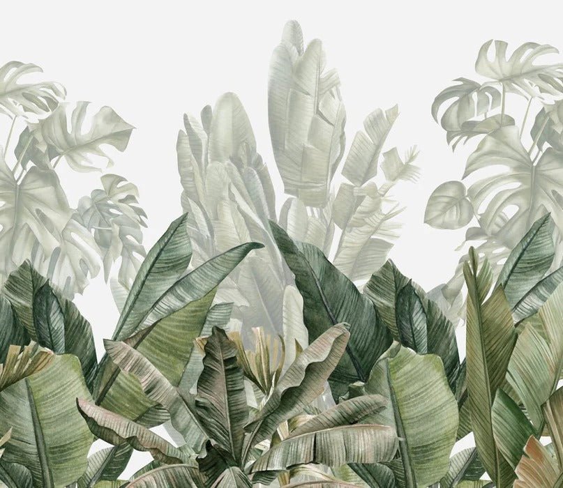 Papel pintado panorámico Plátano verde