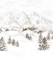 Papel pintado Montaña de los Alpes