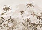 Papel pintado panoramico jungle eden sepia