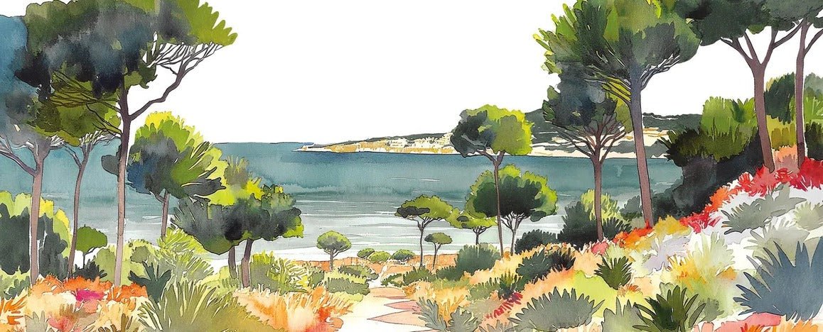 Papel pintado panorámico veraniego