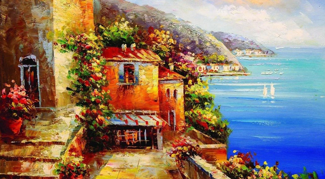 Papel pintado Pueblo marinero