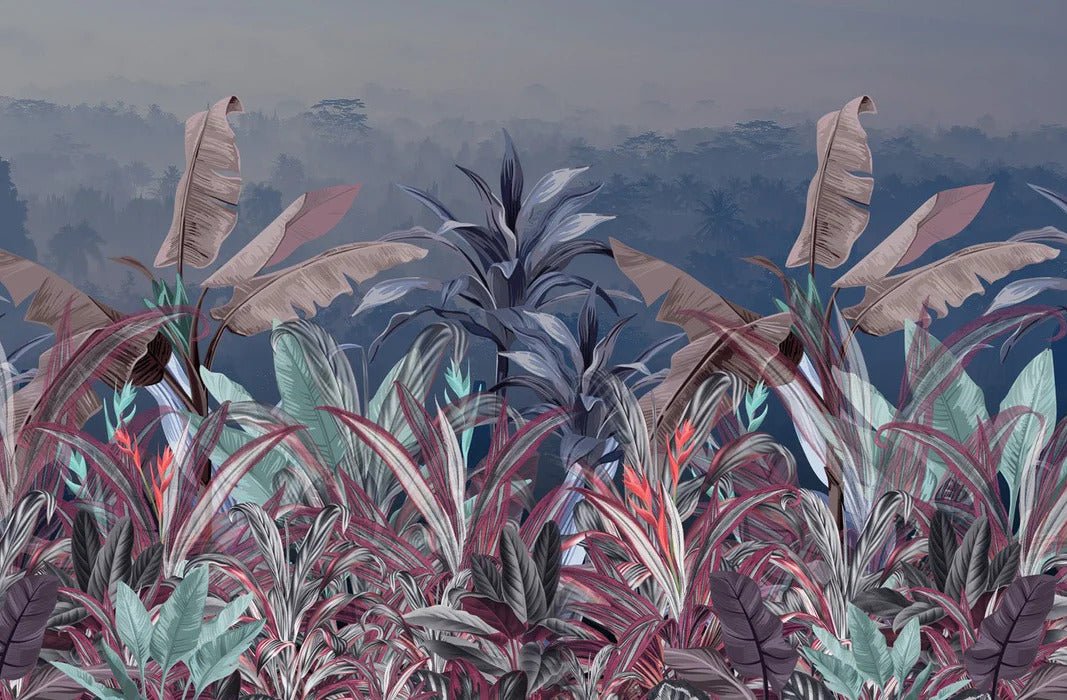 Papel pintado panorámico botánico