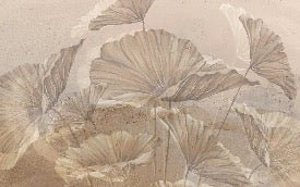 Papel pintado Panoramic lotus sepia