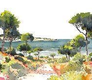 Papel pintado panorámico de verano