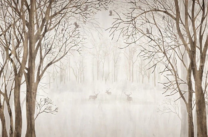 Papel pintado a medida bosque bienvenido al bosque