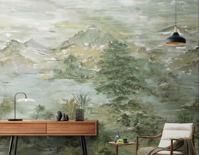 Papier peint paysage tendance peinture, XXL, tendance