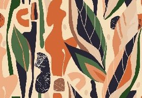 Papel pintado vegetal abstracto