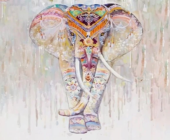 Papier peint Eléphant Boho Indien, XXL, tendance