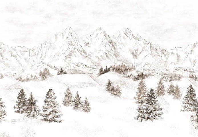 Papel pintado Montaña de los Alpes