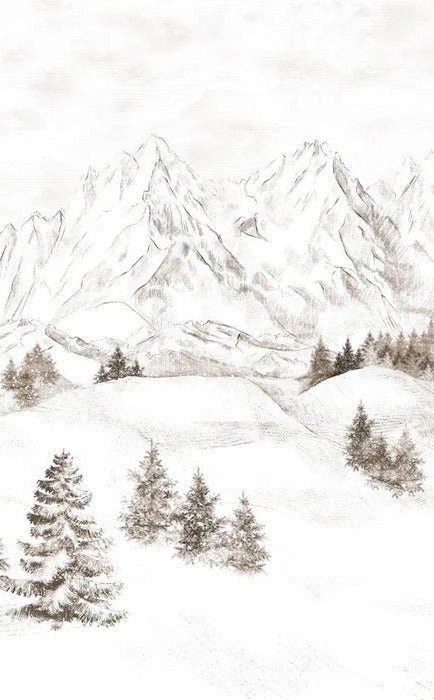 Papel pintado Montaña de los Alpes
