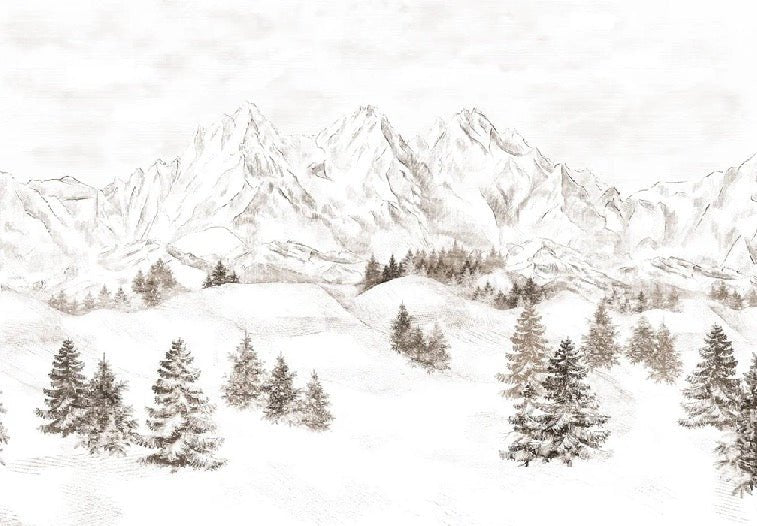 Papel pintado Montaña de los Alpes