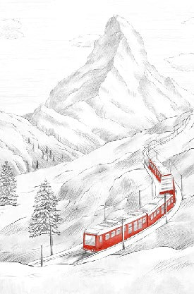 Papier peint panoramique Mont Cervin, XXL, tendance