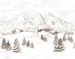 Papel pintado Montaña de los Alpes