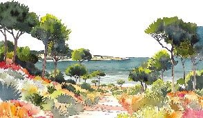 Papel pintado panorámico de verano