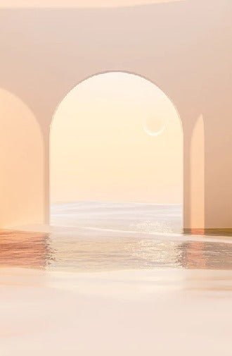 Papel pintado arco panorámico puesta de sol