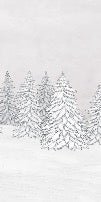 Papel pintado góndola roja montaña