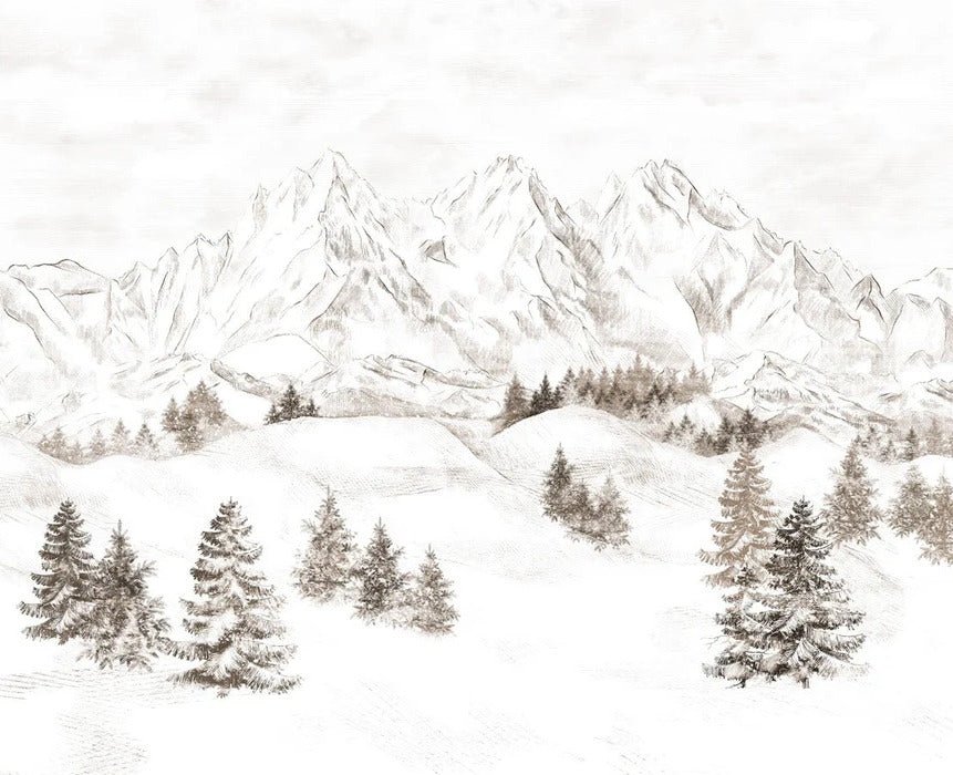 Papel pintado Montaña de los Alpes