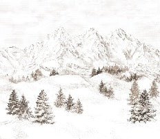 Papel pintado Montaña de los Alpes