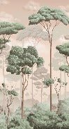 Papel pintado panorámico Voluptuoso bosque de jazmines y pinos