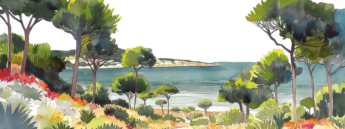 Papel pintado panorámico aire veraniego