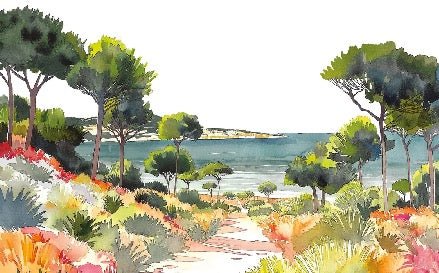 Papel pintado panorámico aire veraniego