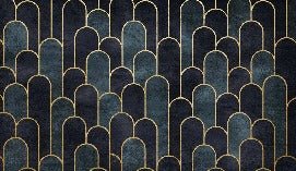 Papel pintado azul oscuro chic