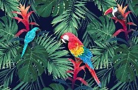 Papel pintado Loro exótico