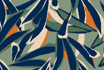 Papel pintado Dibujo panorámico de una planta