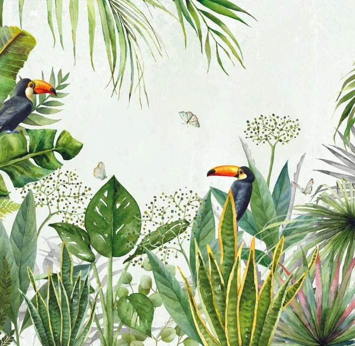 Fondo de Selva de pájaros exóticos