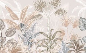 Papel pintado Panorámica de la jungla de terracota