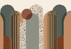 Papier peint Art déco graphique tendance, XXL, tendance
