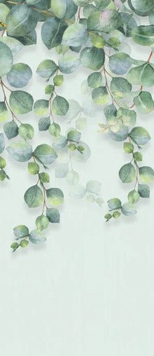 Papier peint wc nature plante Eucalyptus, XXL, tendance